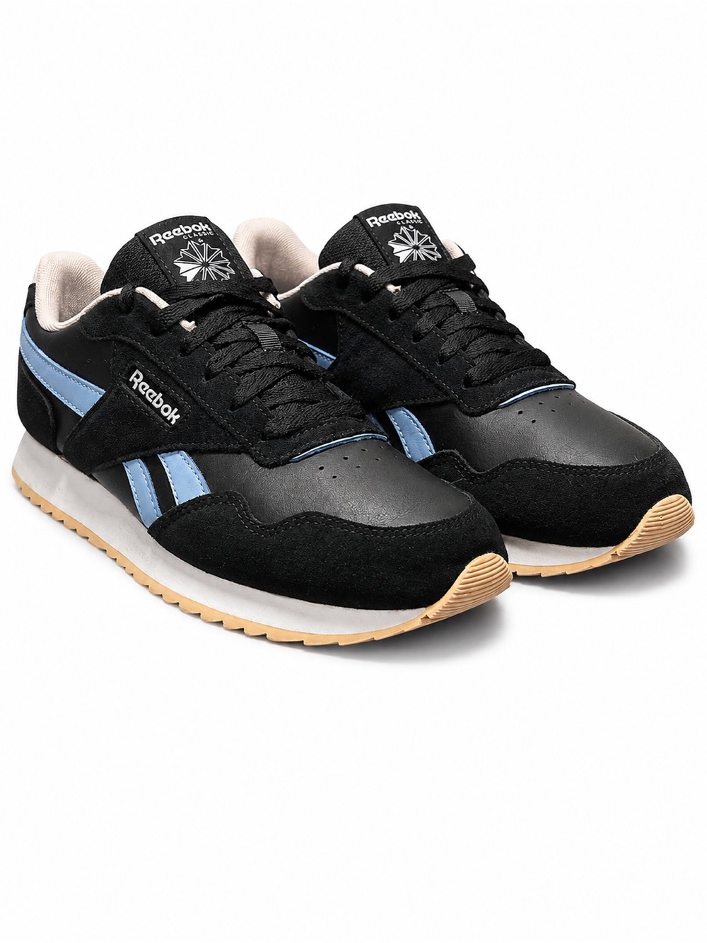 Reebok Classic Leather Retro Sneakers Black Blue Pink Cream Women’s 9